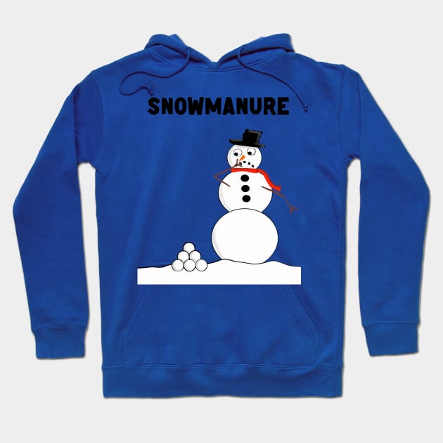 Snowmanure Hoodie by Rick Post